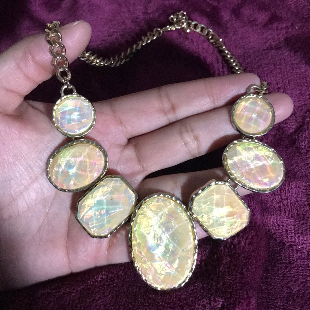 Holographic/ diamond necklace